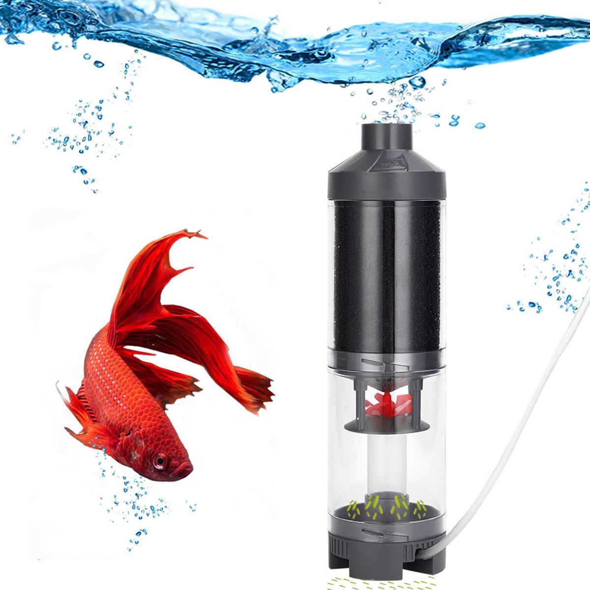 Fish Sewage Collector External Aquarium Waterfall Filter Pump B