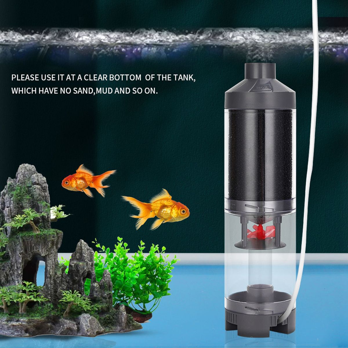 Fish Sewage Collector External Aquarium Waterfall Filter Pump B
