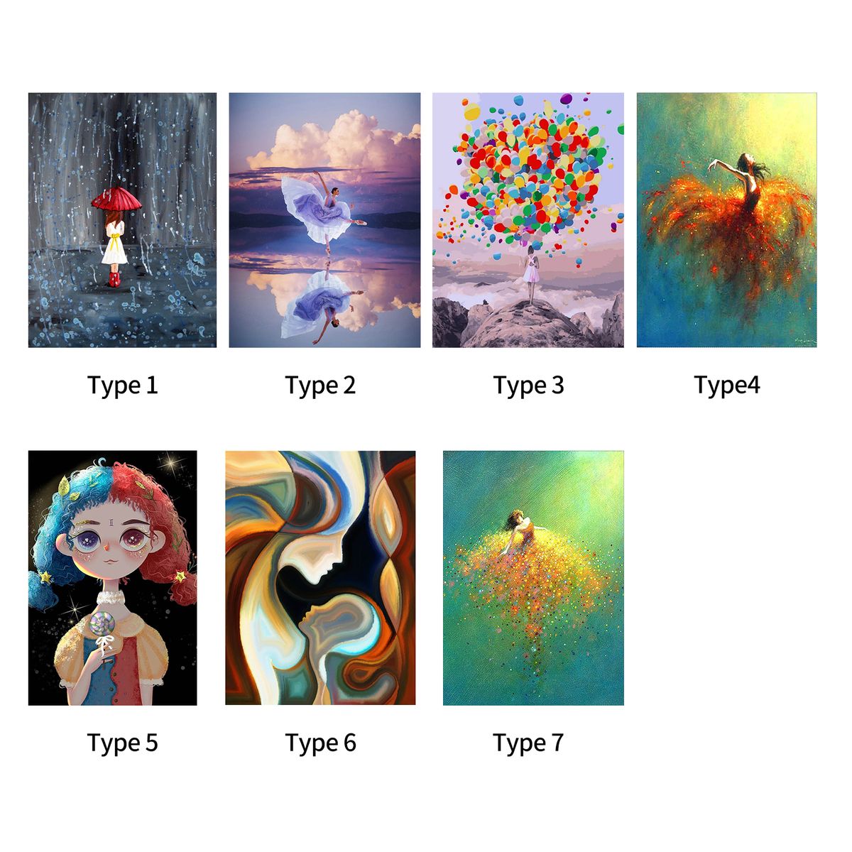 16*12 Inch DIY 5D Diamond Painting Kit Beautiful Girls