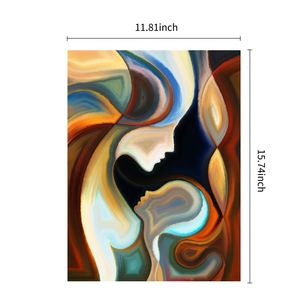 16*12 Inch DIY 5D Diamond Painting Kit Beautiful Girls