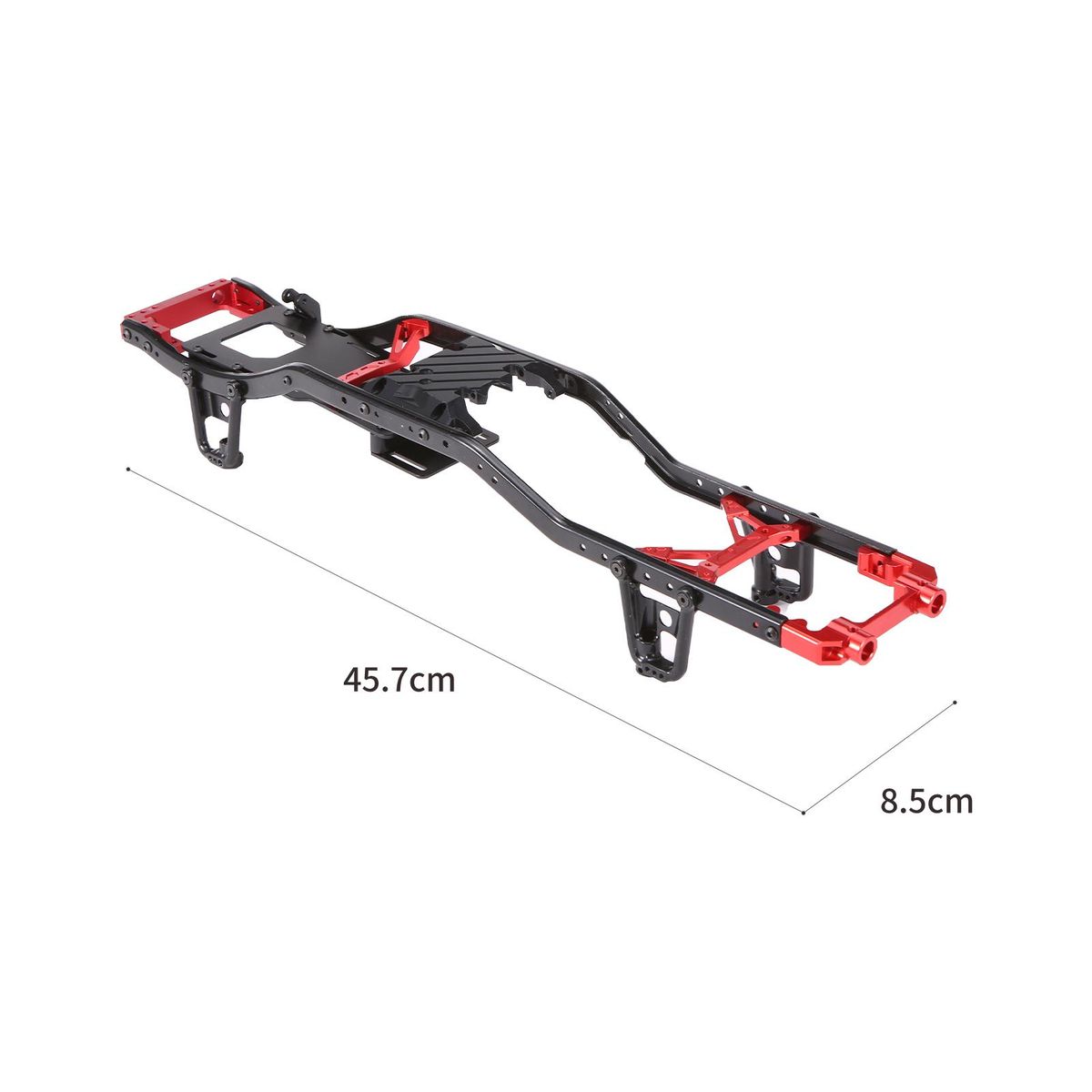 Metal Chassis Frame RC Frame Wheelbase Metal Chassis Replacement for 1/10 Axial SCX10 II 90046 90047 RC Car