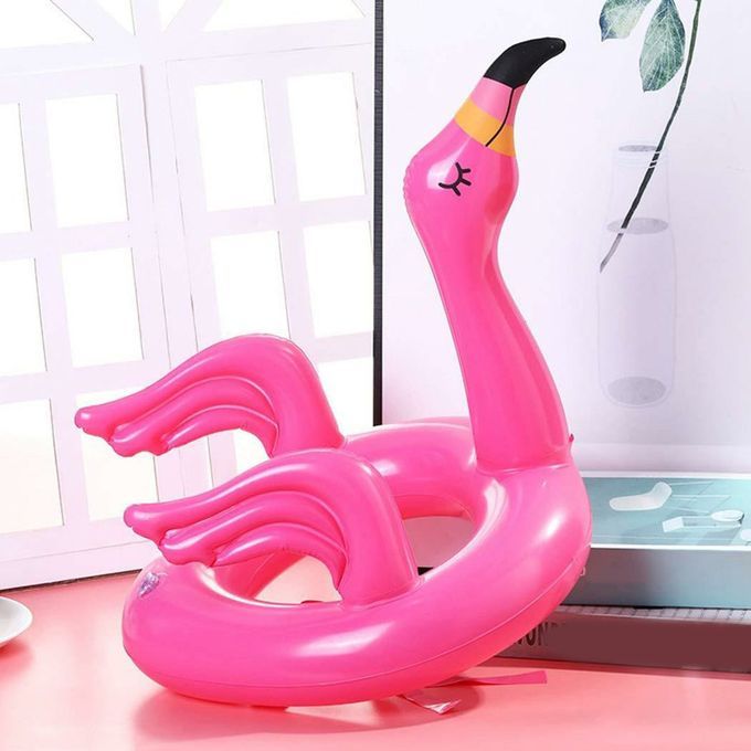 Inflatable Flamingo Ring Toss Game For Family And Kids Party Pool Garden Toys-rose Red-18*14 Inch
