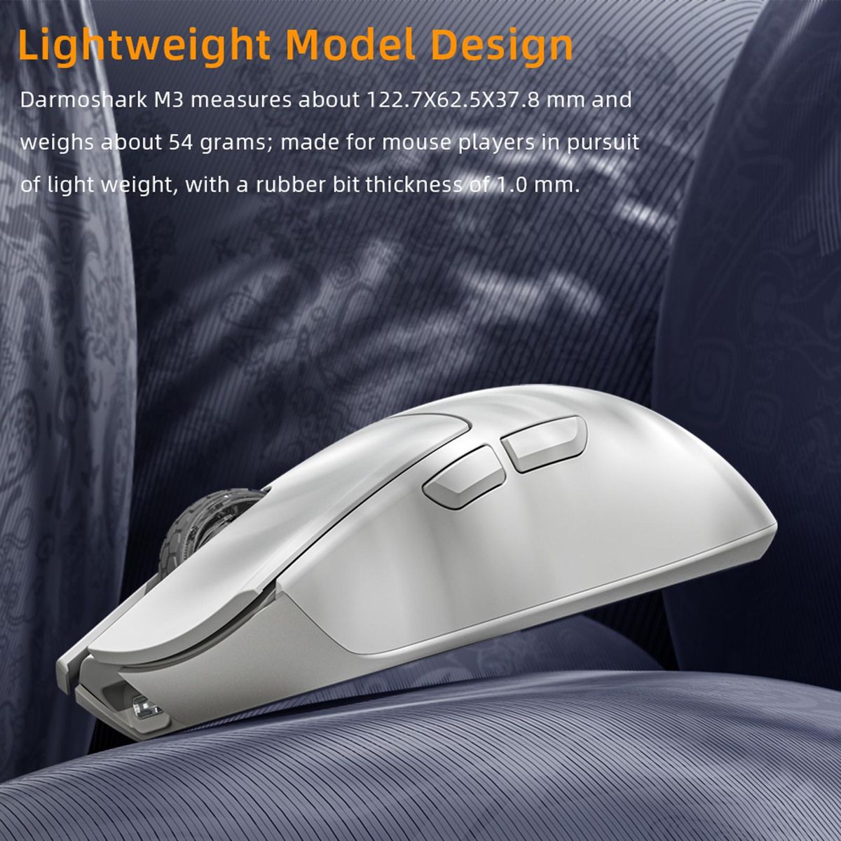Darmoshark M3s Mini 2KHz E-sports Gaming Mouse Rechargeable Wired 2.4G Wireless BT5.0 26000DPI PAW3395 Optical Sensor Mice For Laptop Computer Gamer