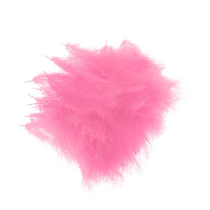 100 Pieces Christmas Holiday Decor Feather Pink Color 8-12cm Pink
