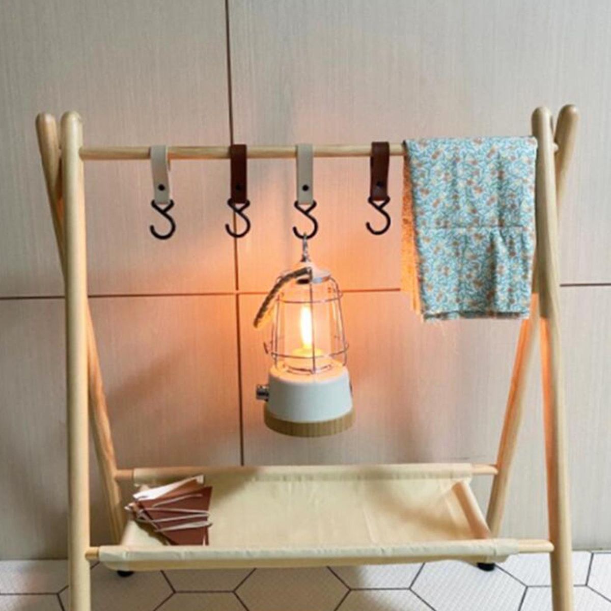 Hanging Strap Hook Hiking Hanger Baby Car Clip Travel Shed Stuff Pink