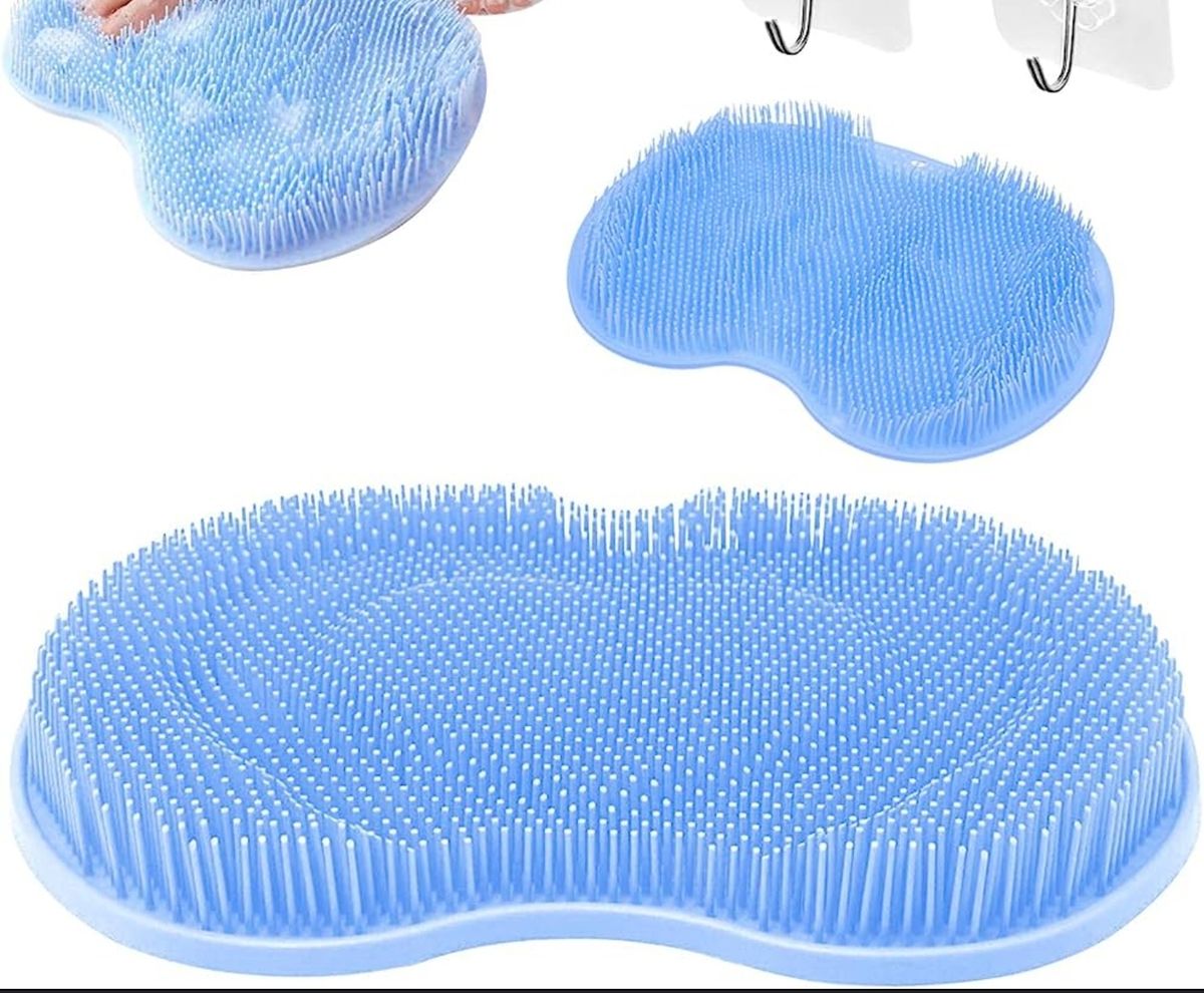 Foot Feet Bathroom Shower Massage Mat Acupuncture Scrubber Massager Exfoliating Washer