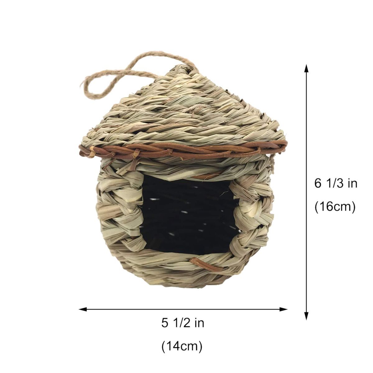 Grass Bird Hut ,Cozy Resting Place for Birds,Provides