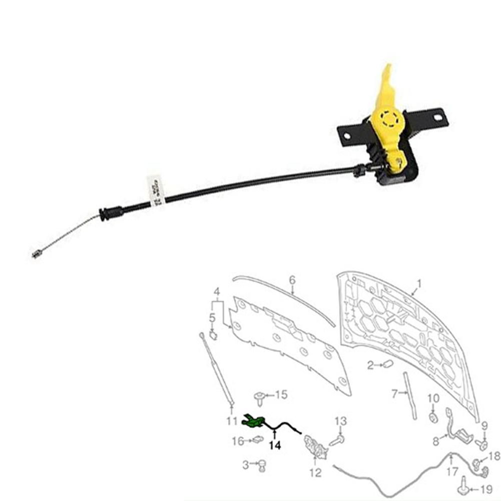Front Engine Hood Bonnet Release Cable for Ford Escape Kuga