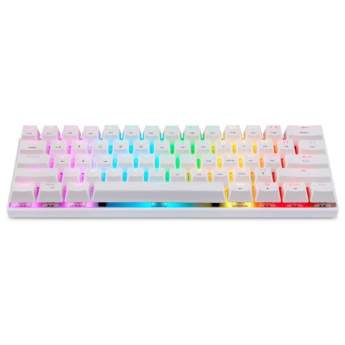 Motospeed SK62 BT  Wireless Gaming Mechanical Keyboard 61 Keys RGB Backlight Red Switch Macro Drive For Laptop PC