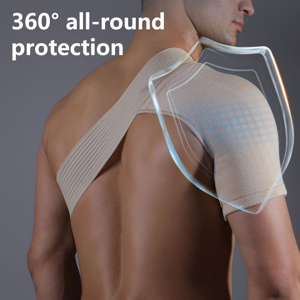 Shoulder Support Belt Sports Single Shoulder Support Guard Strap Skin Color