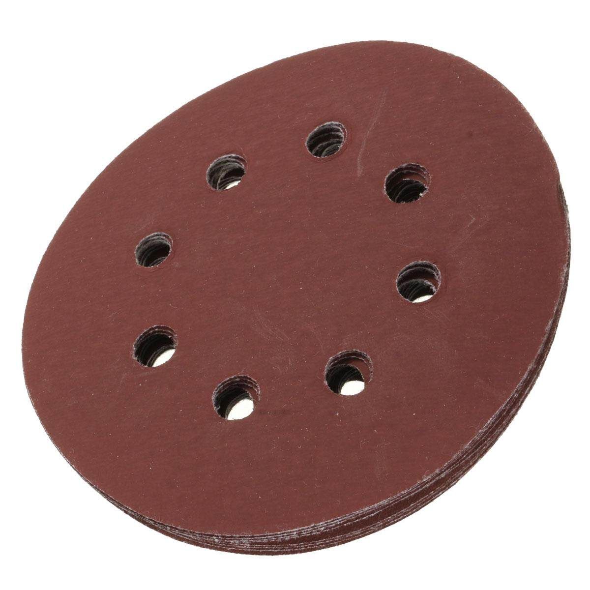 10Pcs 5Inch 125mm 8 Hole 60#-2000# Sanding Disc Paper Random Orbit Hook Loop 2000#