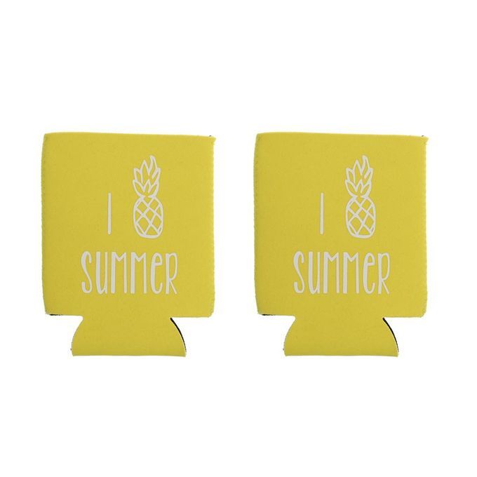 2pcs /Pack Neoprene Cooling  Can Cooler Bottle Tin Sleeve Holder
