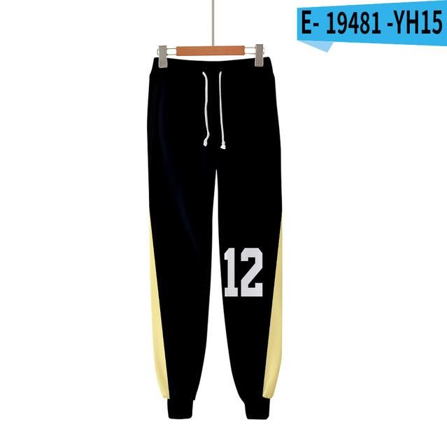 Men's Joggers 3D Joggers 3D Joggers Pants Academy Fukurodani Ai Hip Hop Bokuto Koutarou