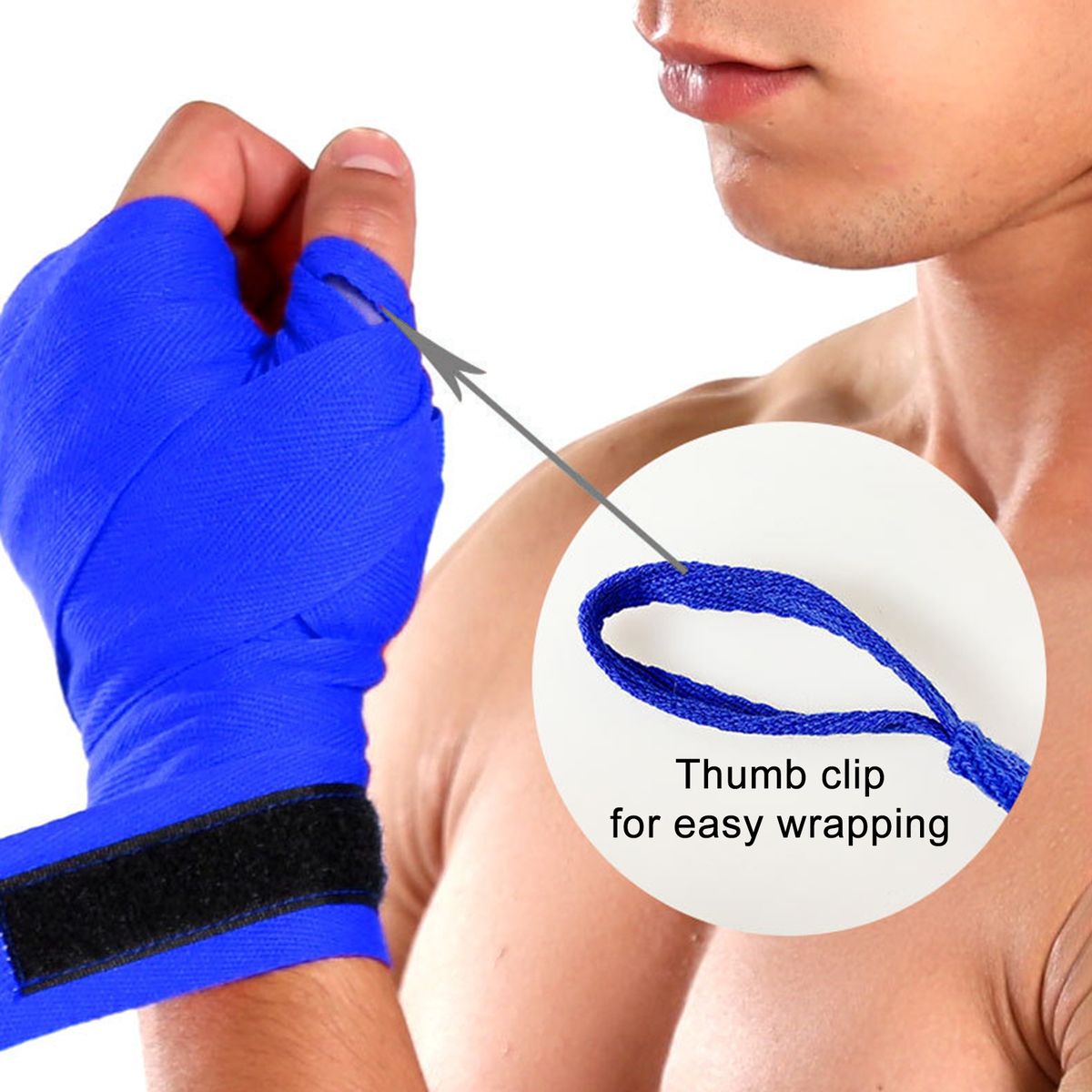 Boxing Bandage Boxing Sports Wraps Bandage Blue