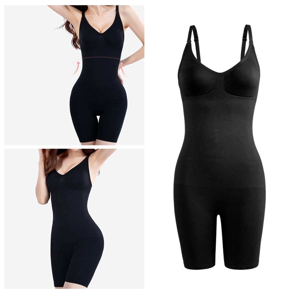 Full Body Shaper Seamless Tummy Control Shapewear Waist Black S M