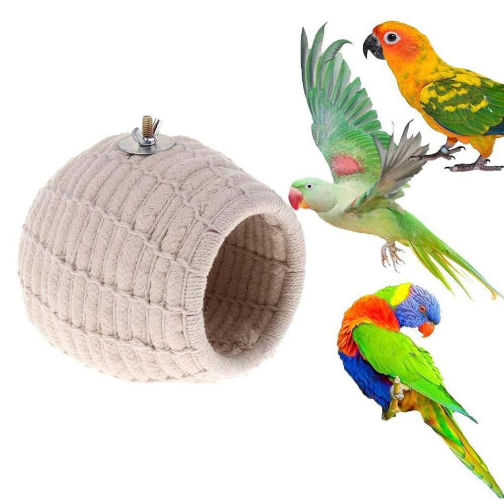 Rope Weave Bird Breeding Nest Bed House Toy for Budgie