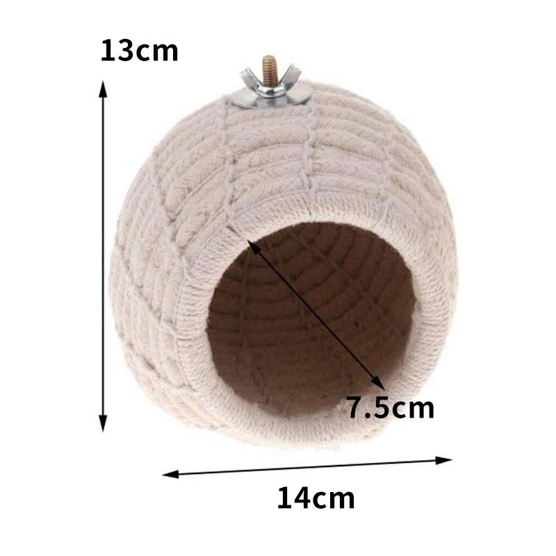 Rope Weave Bird Breeding Nest Bed House Toy for Budgie