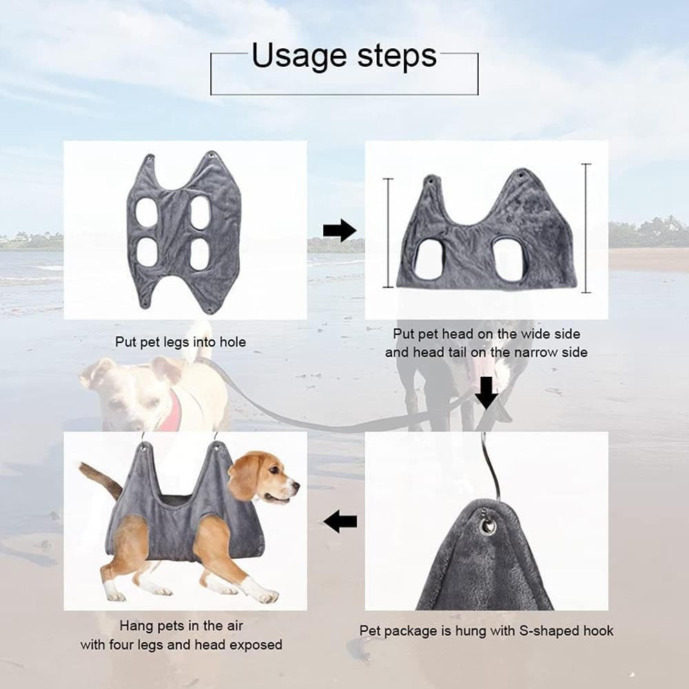 Pet Grooming Hammock Helper Multifunctional Drying Towel