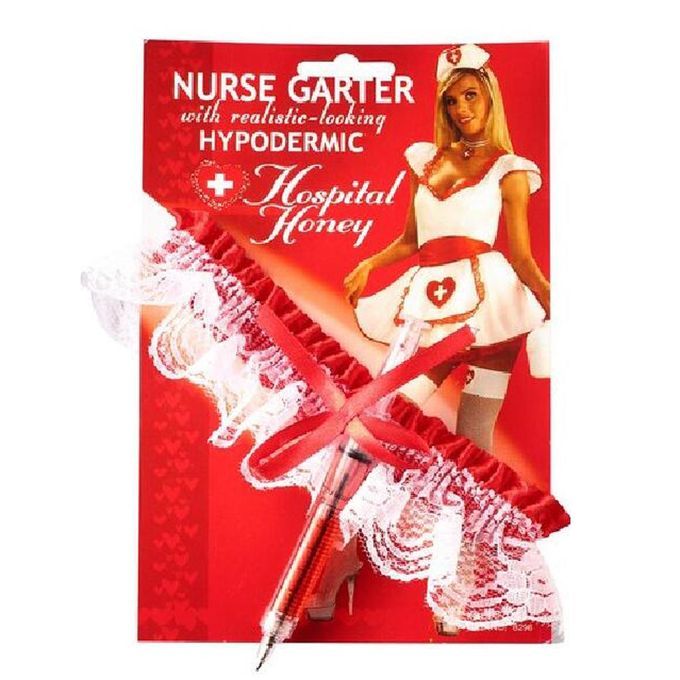 Nurse Costume Headband Garter  Pen Women's Party Fancy Dress