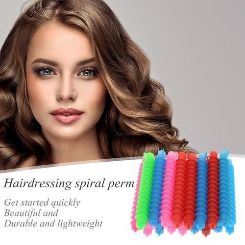 Plastic Hair Perm Rods Long Spiral Hair