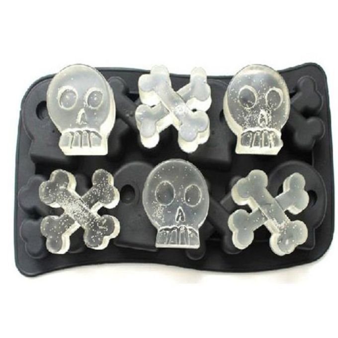 Halloween 3D  Ll I E  Ube Mold With Lid Flexible Food Grade Sili One-black