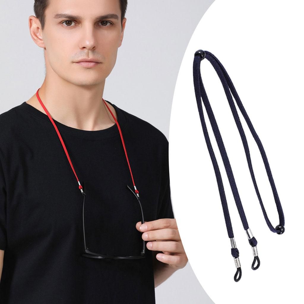 Eyeglass Strap Rope Eyewear Retainer Eyeglasses Chains Men  Dark Blue