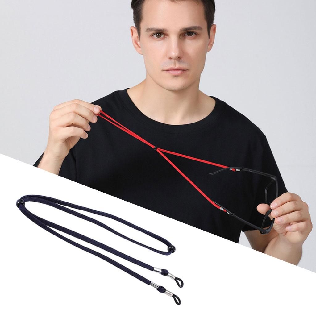 Eyeglass Strap Rope Eyewear Retainer Eyeglasses Chains Men  Dark Blue