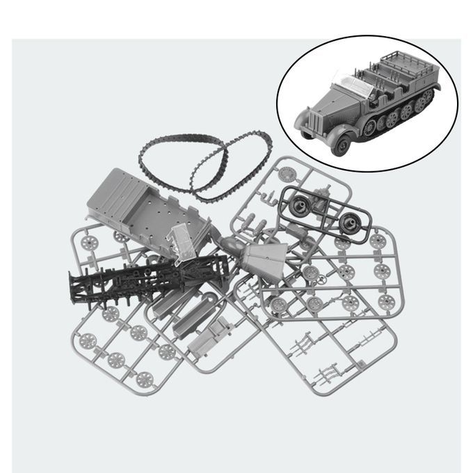 German SD.Kfz. 7 Armored Vehicle Realistic Display Model Classic Kids
