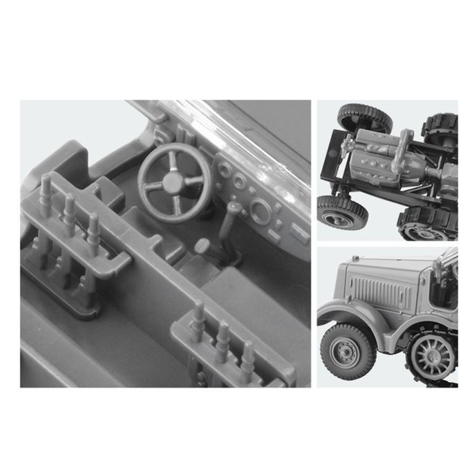 German SD.Kfz. 7 Armored Vehicle Realistic Display Model Classic Kids