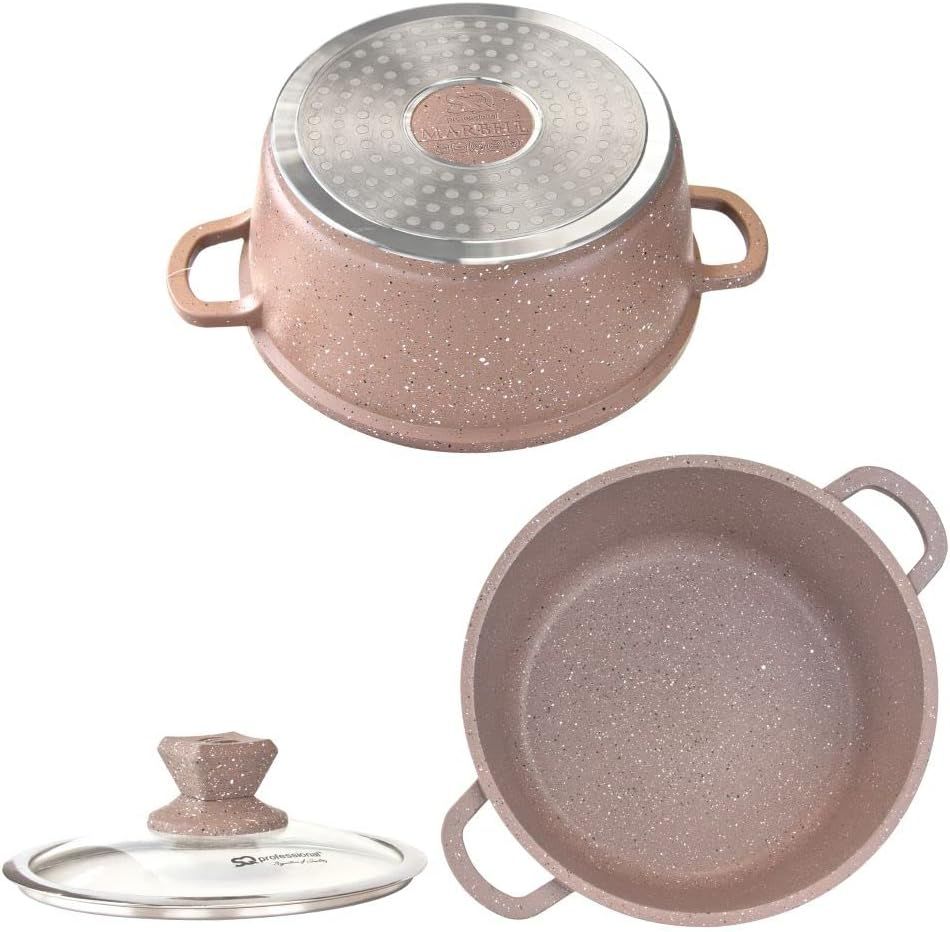 5 Set Diecast NonStick Stock Pot -Made In United Kingdom