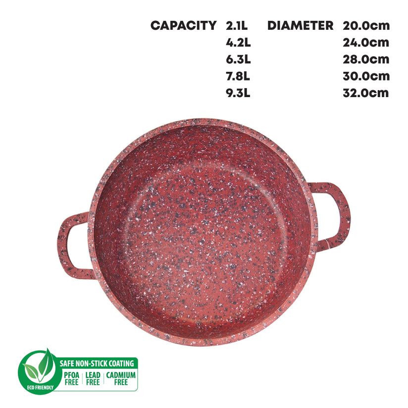 5 Set Diecast NonStick Stock Pot -Made In United Kingdom
