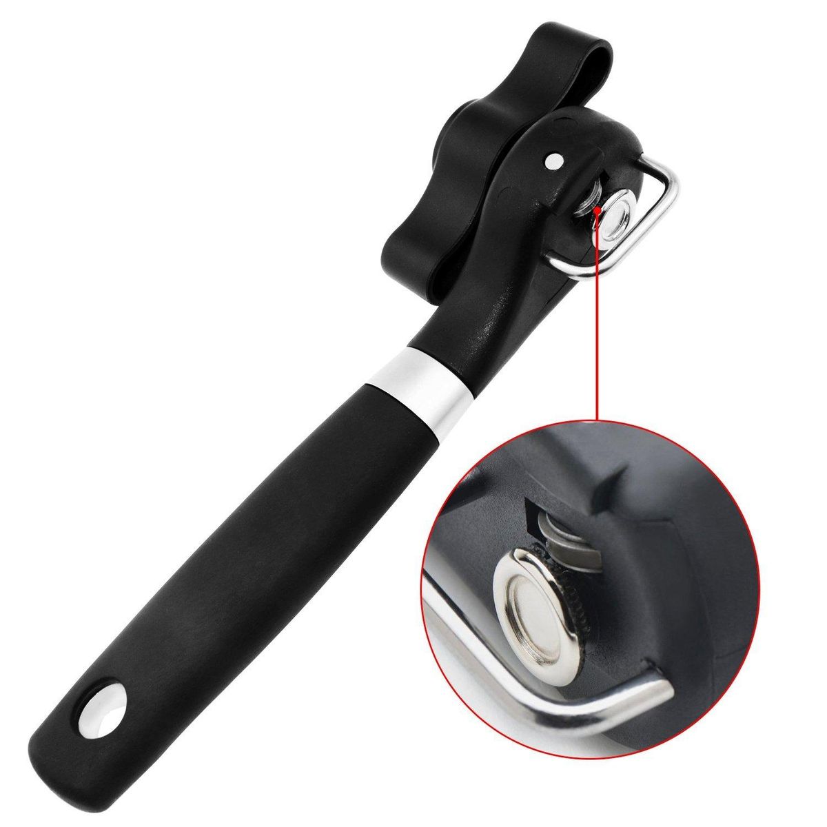 EsoGoal Stainless Steel Can Opener Smooth Edge Handy Turn
