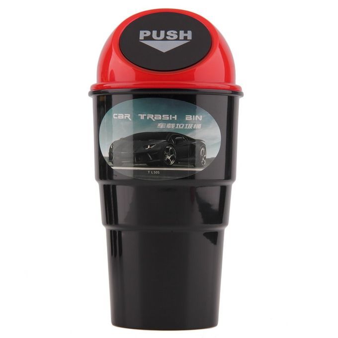 Trash Rubbish Bin Garbage Dust  Ase Holder Mini Offi E Home Auto Vehi Le  Ar-red