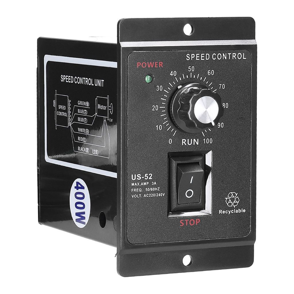 Variable Motor Speed Controller AC220V 400W Pinpoint Regulator For
