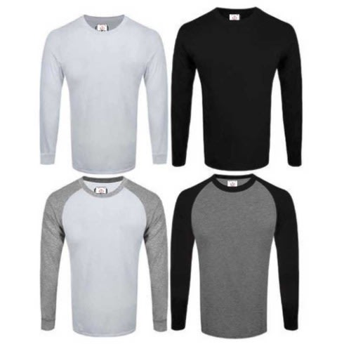 Long Sleeve T-Shirt - Pack Of Four