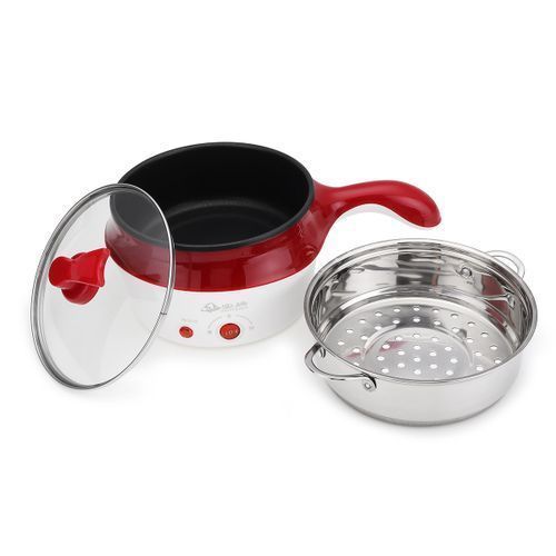 1.8cm Double-Layer Stainless Steel Mini Electric Pot  Cooker