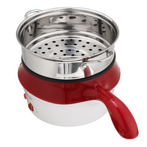 1.8cm Double-Layer Stainless Steel Mini Electric Pot  Cooker
