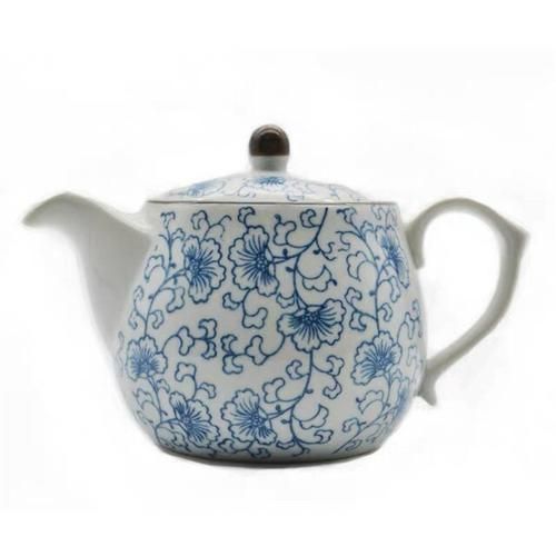 Blue And White Porcelain Retro Teapot Ceramic Household Kettle Handmade Office Filter Tea Pot Creative Kung Fu Tea Set Teaware