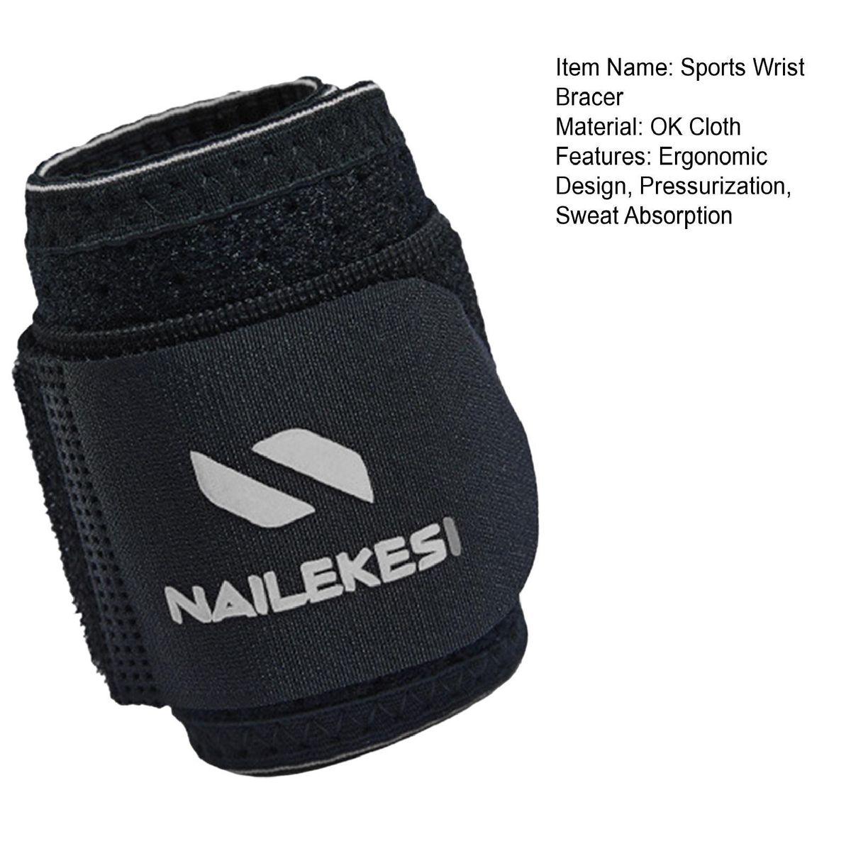Sports Wrist Wrap Universal Basketball Running Wrist Guards Black Gray
