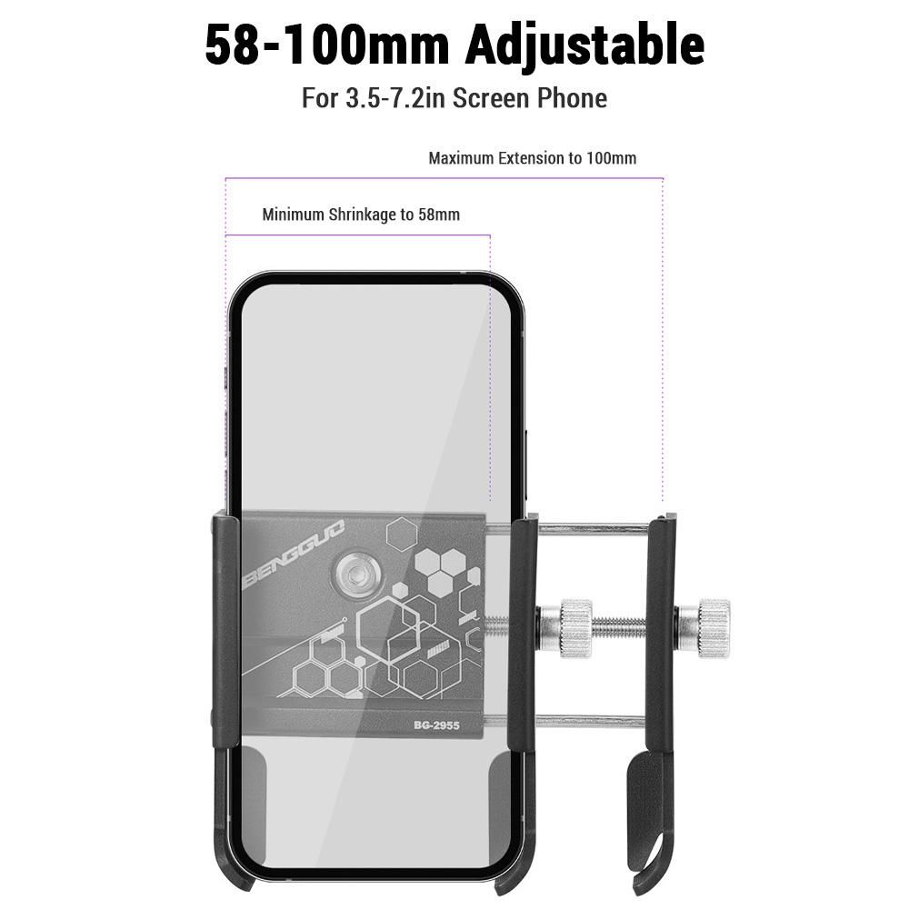 Mobile Phone Holder Bicycle Smartphone Holder Rotating Mobile Phone Clamp