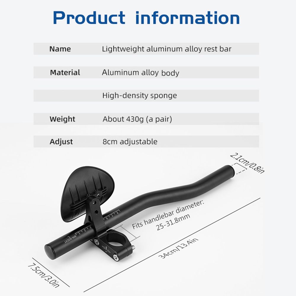 Bicycle Rest Handlebars Adjustable Bicycle Triathlon