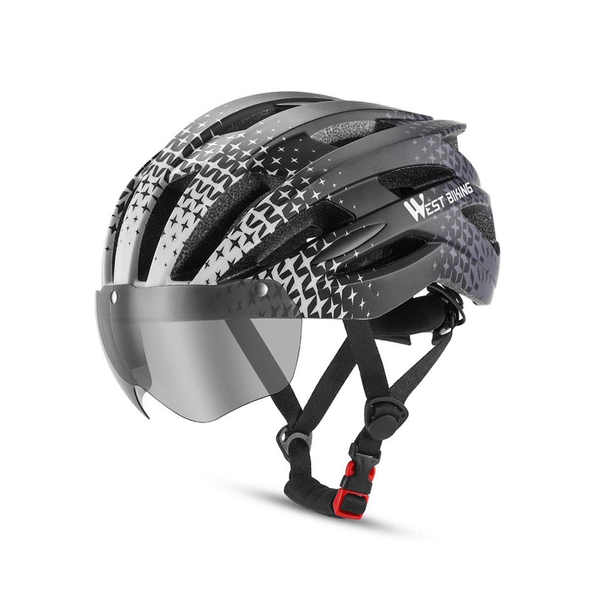 WEST BIKING Bike Helmet Detachable Magnetic Goggles