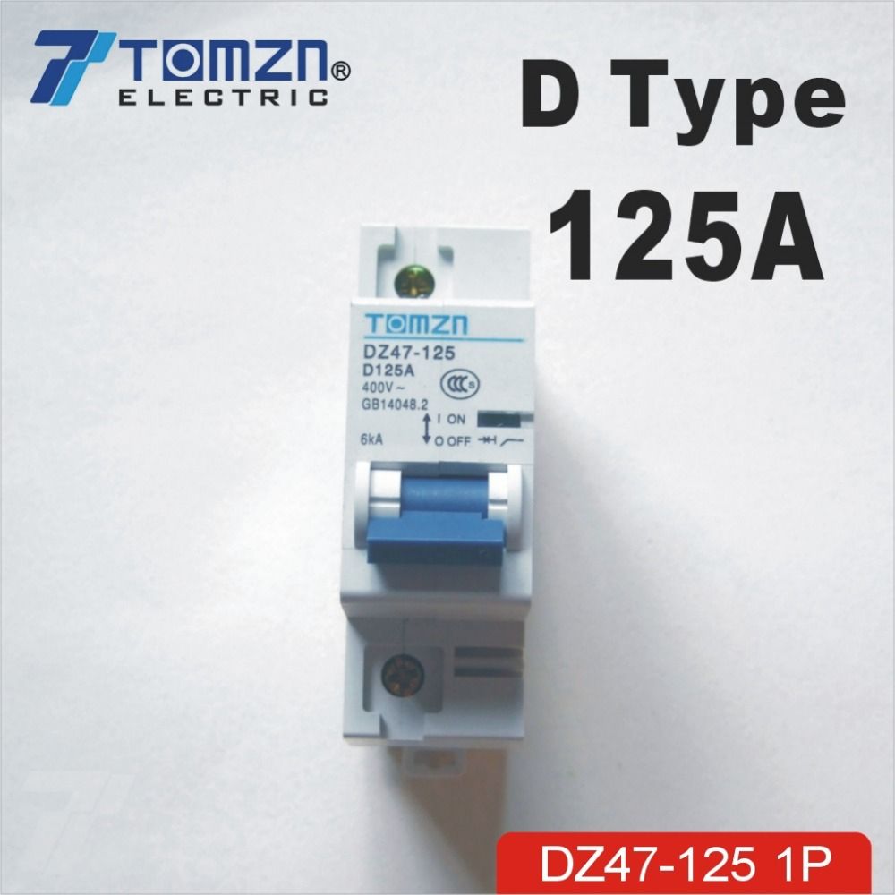 1P 125A 240V 415V 50HZ 60HZ Circuit Breaker MCB