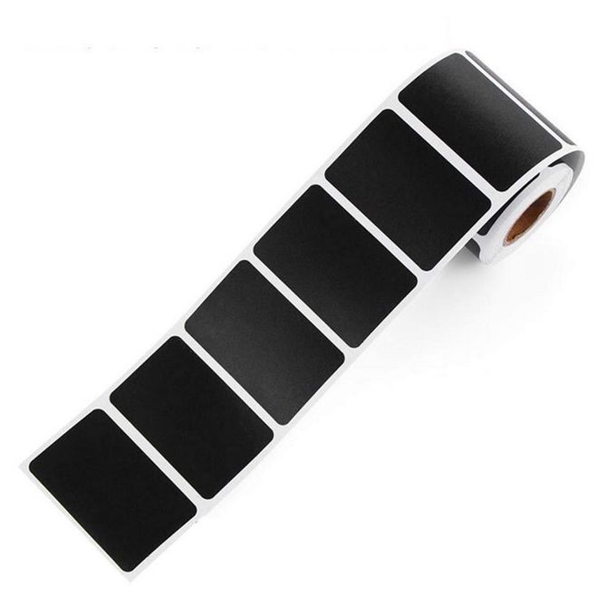 300x Reusable Labels Stickers Decal Chalkboard Black Kitchen Jar