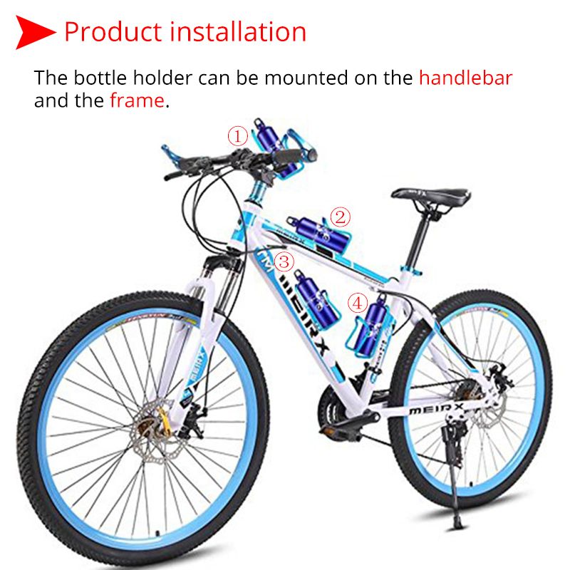 2pc Aluminum Alloy Bottle Holder Mtb Bike Waterbottle Cage