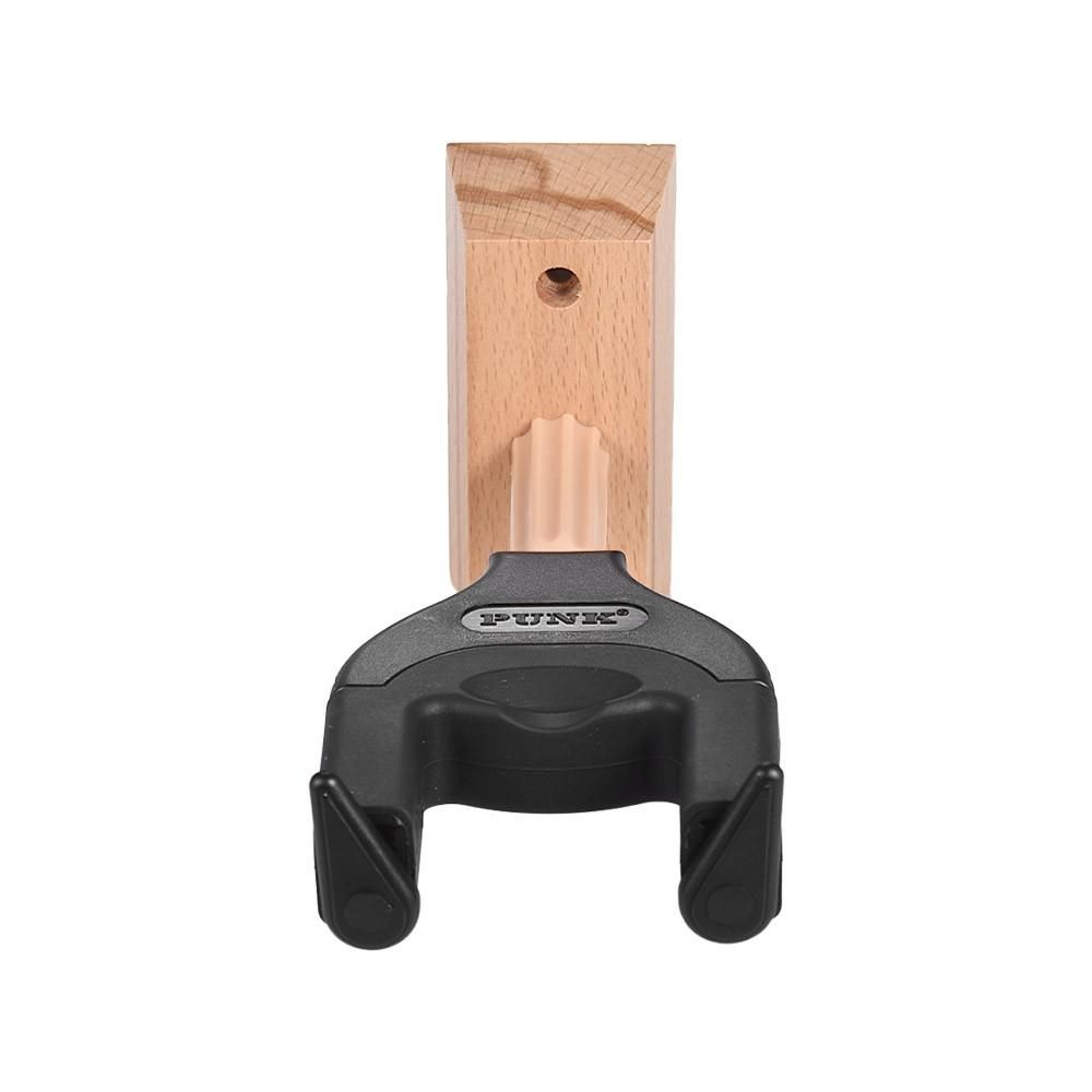 Wall Mount Ukelele Ukulele Uke Hanger Hook Holder Keeper Auto Grip System Rubber Cushion Wood Base