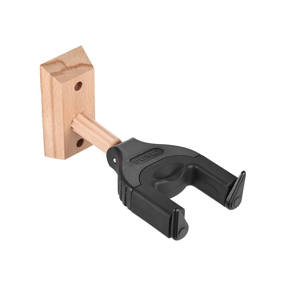Wall Mount Ukelele Ukulele Uke Hanger Hook Holder Keeper Auto Grip System Rubber Cushion Wood Base
