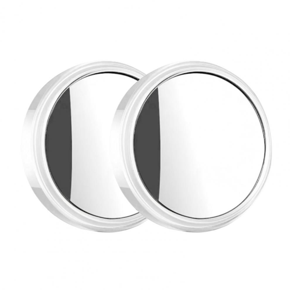 1Pair Fashion Car Door Mirrors Universal Fit Unbreakable Self-adhesive