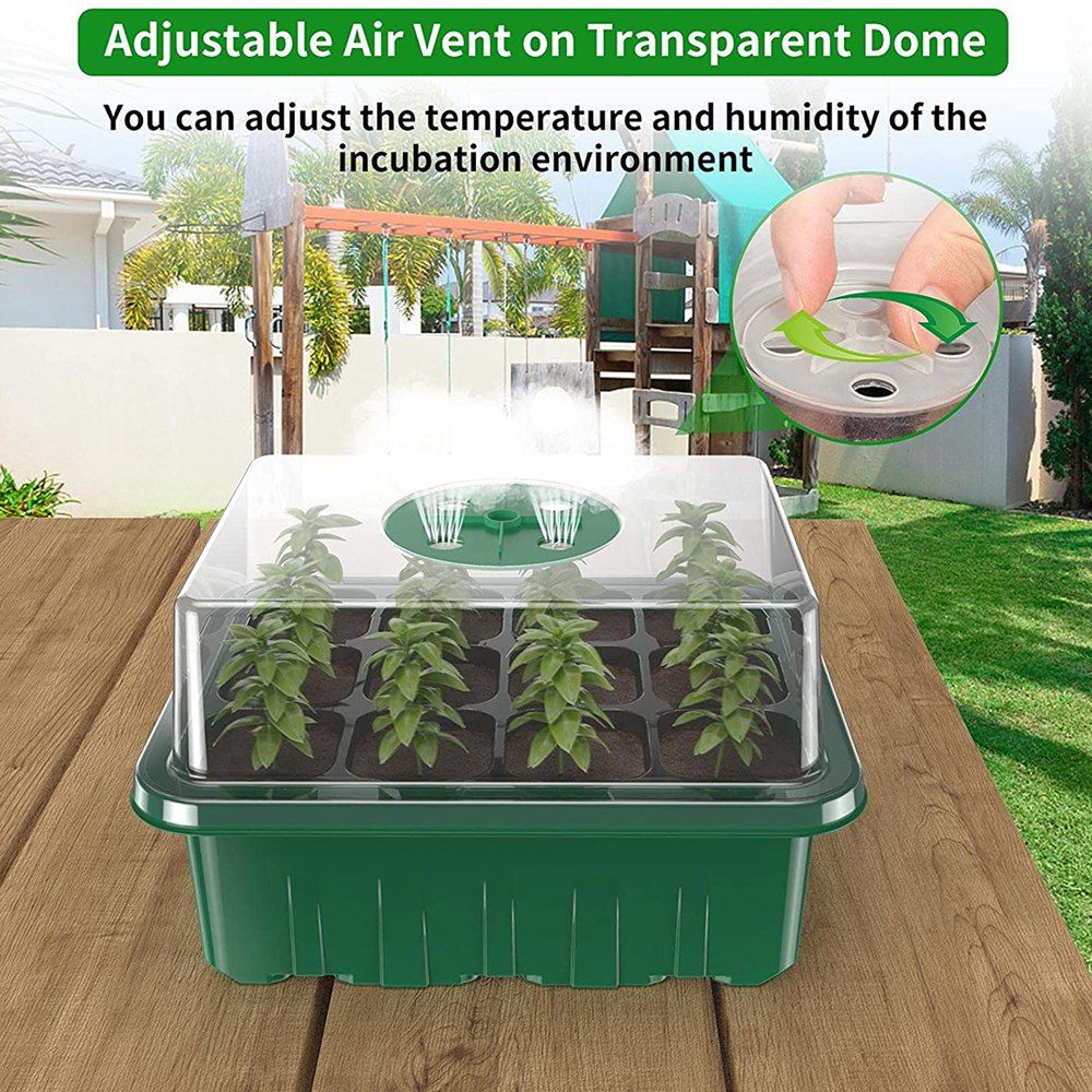 Seed Starter Tray For Greenhouse Propagator Seeds