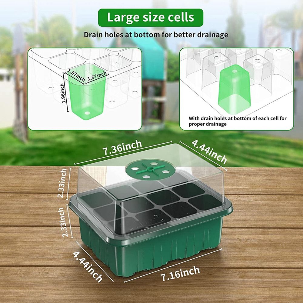 Seed Starter Tray For Greenhouse Propagator Seeds